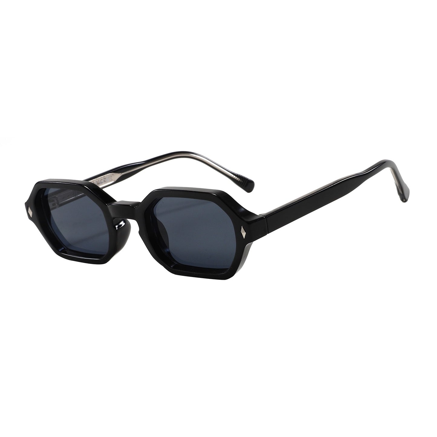 GiornoLuce – Hexagon Black Sunglasses